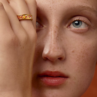 【Brides de Gala Love /Confettis】HRMES プリントリング MM Brides de Gala Love戒指，PM | Hermès 愛馬仕台灣地區官網
